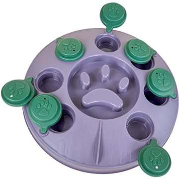 

ANNAM Miska hlavolam pro pejsky 24 cm, tmavě šedá