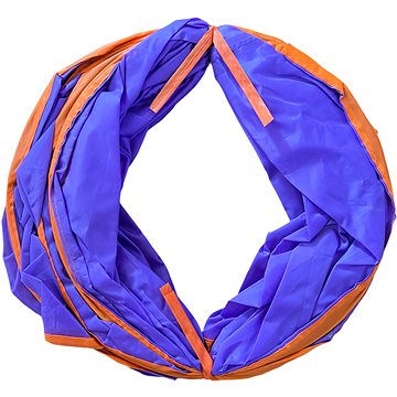 

ANNAM Tunel pro kočky ve tvaru S 25 × 122 cm, fialovo-oranžový