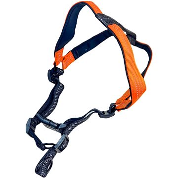 

ANNAM Reflexní postroj pro psy, obvod 60-80 cm, oranžový