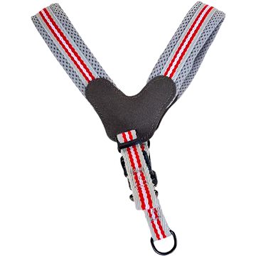 

ANNAM Nastavitelný postroj na psy s, obvod 45 cm, šířka 3 cm, červený