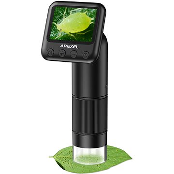 

Apexel Mini Mini handheld 400-800X Microscope camera lens with screen & LED Light