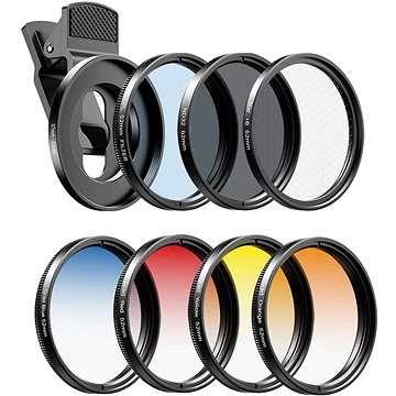 

Apexel 52mm Filter Kit--Grad Red/Blue/Yellow/Orange/ND32/Star Filter/CPL