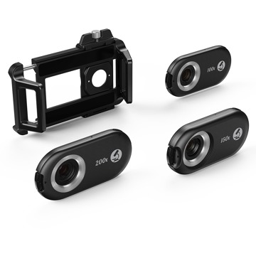 

Apexel 3 in 1 Combo Kit 100X+150X+200X Microscope lens with UV Lights