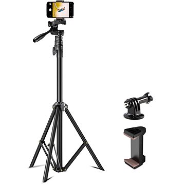 

Apexel Upgraded Travel Tripod Stand - Quick release Mount +handle