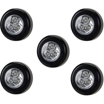 

Verk 01224 Samolepící lampička 3 LED černá, 5 ks