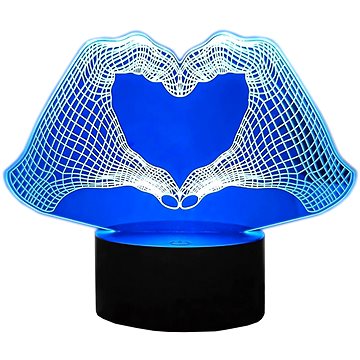

APT ZD98C Noční LED RGB lampička 3D dlaně