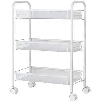 APT AG952A Regál na kolečkách 64 × 44 × 26 cm, bílá