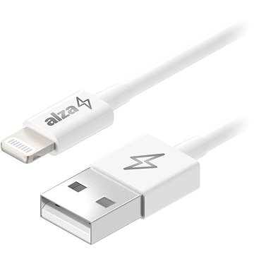 AlzaPower Core Lightning MFi (C89) 2m bílý - Datový kabel