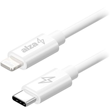

AlzaPower Core USB-C to Lightning MFi 2m bílý