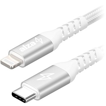 

AlzaPower AluCore USB-C to Lightning MFi 0.5m stříbrný
