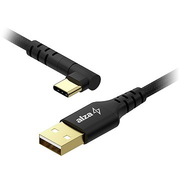 

AlzaPower 90AluCore USB-A to USB-C 2.0, 1m - černý