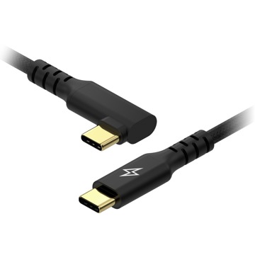 AlzaPower 90AluCore USB-C to USB-C 2.0, 100W, 1m - černý