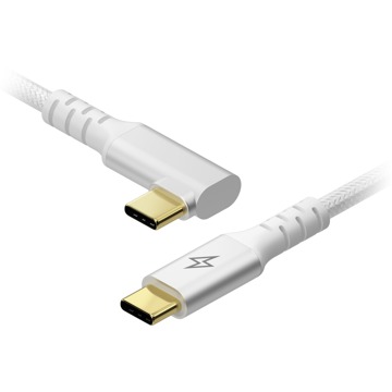 

AlzaPower 90AluCore USB-C to USB-C 2.0, 100W, 2m - stříbrný