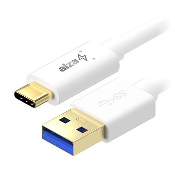 AlzaPower Core USB-C 3.2 Gen 1, 2m bílý - Datový kabel