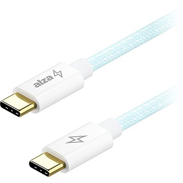 

AlzaPower CompactCore USB-C to USB-C 2.0, 100W, 2m - světle modrý