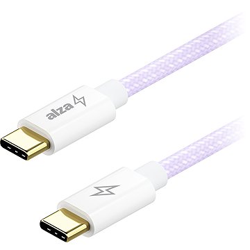 

AlzaPower CompactCore USB-C to USB-C 2.0, 100W, 2m - fialový