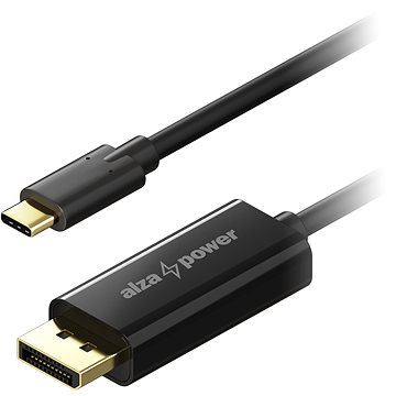 AlzaPower Core USB-C na DisplayPort 1.2 1m černý