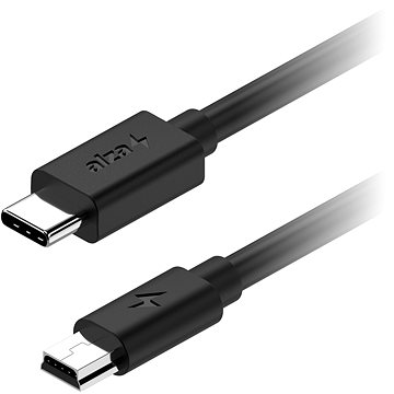 AlzaPower Core USB-C to Mini USB 2.0 2A 0.5m černý