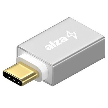 

AlzaPower USB-C (M) to USB-A (F) 3.2 Gen 1 OTG stříbrný