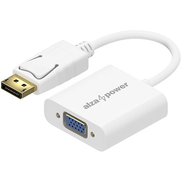 

AlzaPower DisplayPort (M) to VGA (F) 0.18m bílý