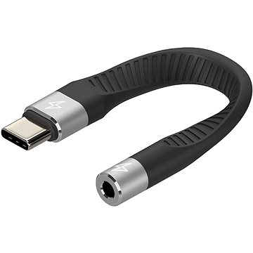 AlzaPower FlexCore USB-C (M) na 3,5mm Jack (F) černá - Redukce