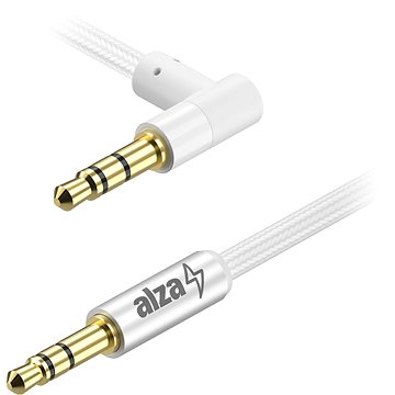 

AlzaPower 90Core Audio 3.5mm Jack (M) to 3.5mm Jack 90° (M) 0.5m bílý