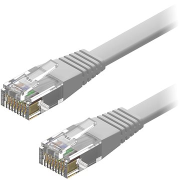 

AlzaPower Patch CAT6 UTP Flat 0.5m šedý