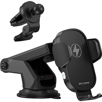 

AlzaPower WF410 Wireless Car Charger 15W černý