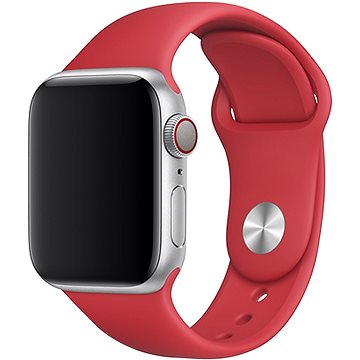 Eternico Essential pro Apple Watch 42mm / 44mm / 45mm / Ultra 49mm cherry red velikost M-L - Řemínek