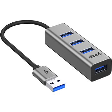 

AlzaPower Metal USB hub USB-A (M) na 4× USB-A 3.0 (F) vesmírně šedý