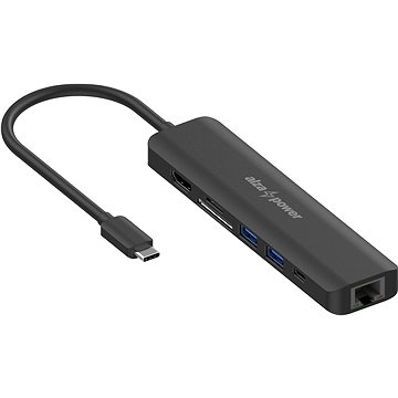 

AlzaPower USB-C Dock Station 7v1 (140W) černá