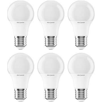 

AlzaPower LED 9-60W, E27, 2700K, set 6ks