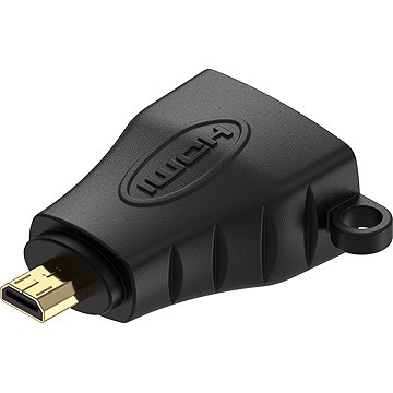 AlzaPower Micro HDMI (M) to HDMI (F) 4K/60Hz černý