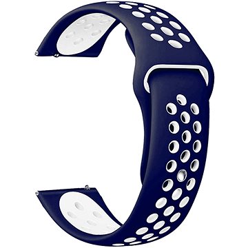 

Eternico Sporty Universal Quick Release 22mm Pure White and Blue