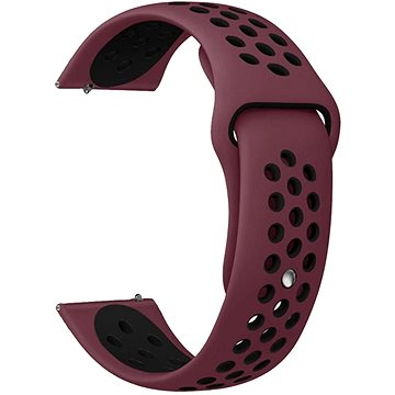 

Eternico Sporty Universal Quick Release 22mm Solid Black and Bordo