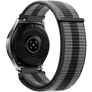 

Eternico Airy Universal Quick Release 22mm Elephant Gray with Black stripe