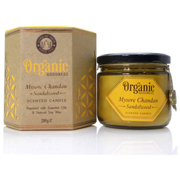 

Song of India Organic Goodness Svíčka Mysore Chandan Sandalwood, 200g