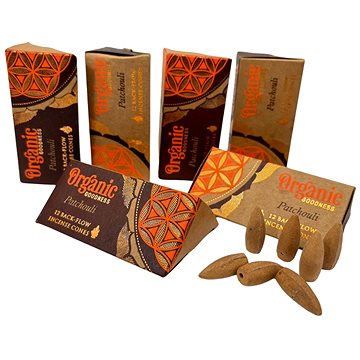 

ARÔME Set 6x 12 organických vonných františků se zpětným tokem, Patouchli