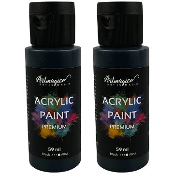 Artmagico Premium 59 ml, Black, balení 2 ks