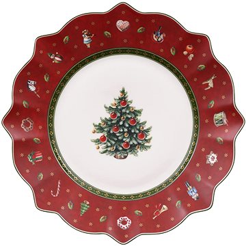 

Villeroy & Boch Vánoční dezertní talíř Toy's delight, červený