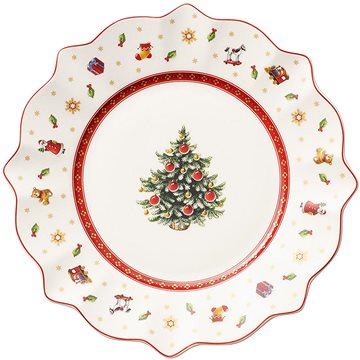 

Villeroy & Boch Vánoční dezertní talíř Toy´s delight, bílý