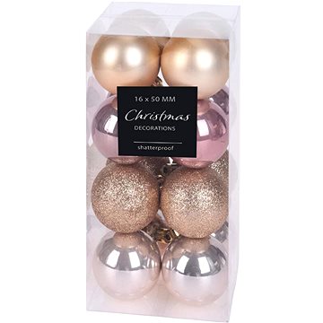 

HOME STYLING COLLECTION Vánoční ozdoby - koule, zlaté, průměr 5 cm, 16 ks
