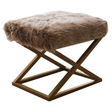

Atelier del Sofa Capraz Pelush zlatý/hnědý