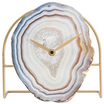 

Mauro Ferretti Elegantní hodiny se vorem agatu, 20 × 19,5 cm