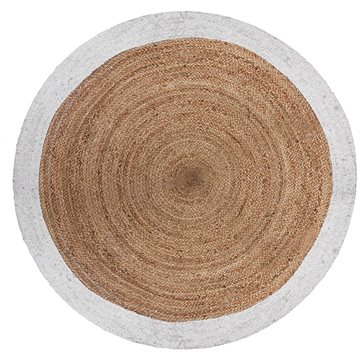 

Atmosphera Jutový koberec kulatý, průměr 120 cm, bílý