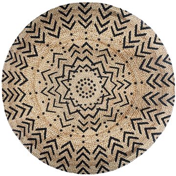 

Atmosphera Jutový koberec kulatý, průměr 120 cm, geometrický vzor