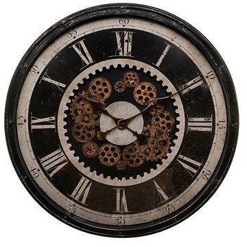 

Atmosphera Velké nástěnné hodiny CHARLEY, 76 cm, s ozdobným mechanismem