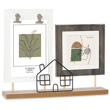 

Giftdecor Fotorámeček ve tvaru domku, kov a MDF