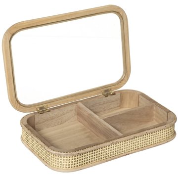 

Atmosphera Šperkovnice s ratanovým zdobením 28 × 18 cm