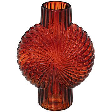 

Atmosphera Váza z tónovaného skla, COQUILLAGE, 25 cm, červená